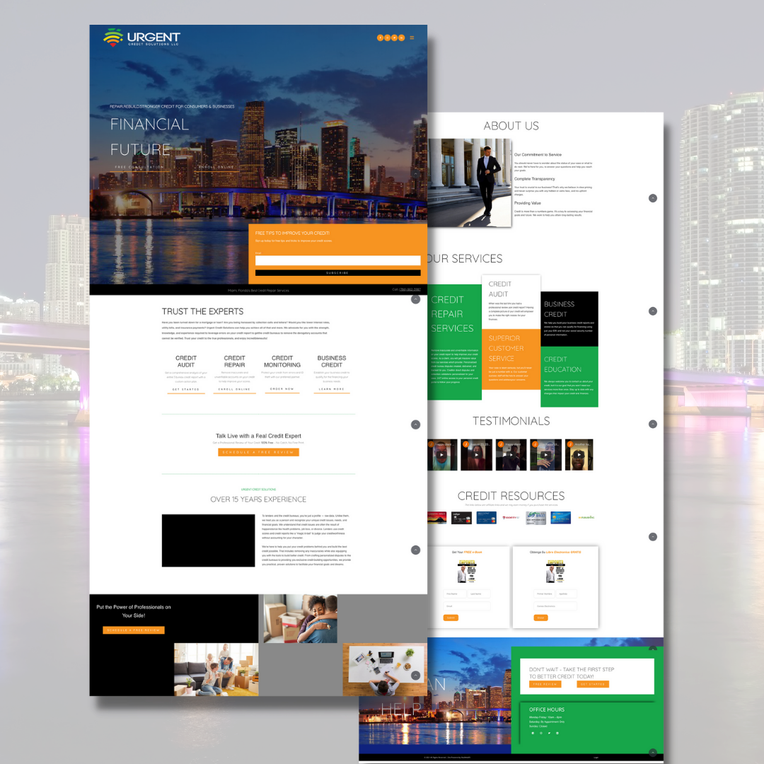 Morato Design Co Portfolio Credit Repair Website
